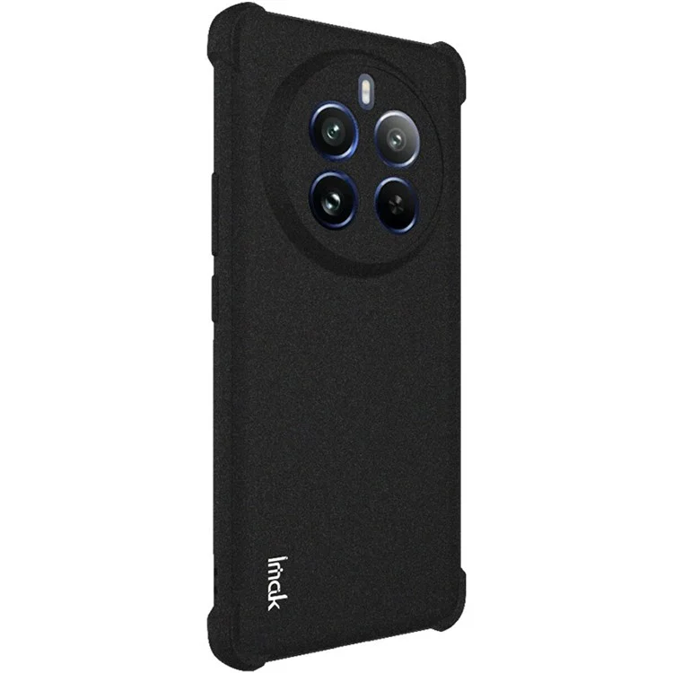 IMAK Per Realme 12 Pro 5G / 12 Pro+ 5G Custodia Airbag Angolo Opaco TPU Custodia Telefonica - Nero