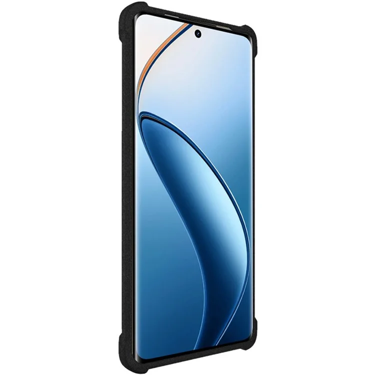 IMAK Per Realme 12 Pro 5G / 12 Pro+ 5G Custodia Airbag Angolo Opaco TPU Custodia Telefonica - Nero