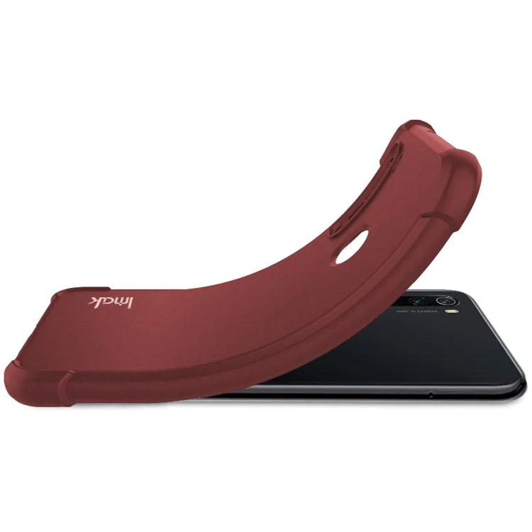 IMAK For Realme 12 Pro 5G / 12 Pro+ 5G Case Airbag Corner Matte TPU Phone Cover - Red