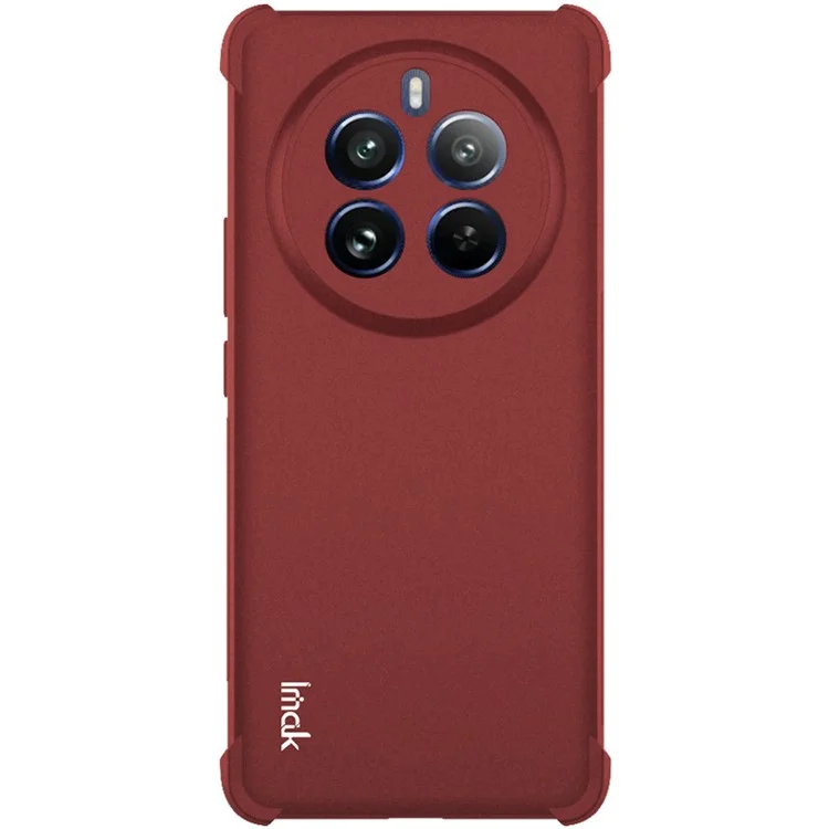 IMAK For Realme 12 Pro 5G / 12 Pro+ 5G Case Airbag Corner Matte TPU Phone Cover - Red