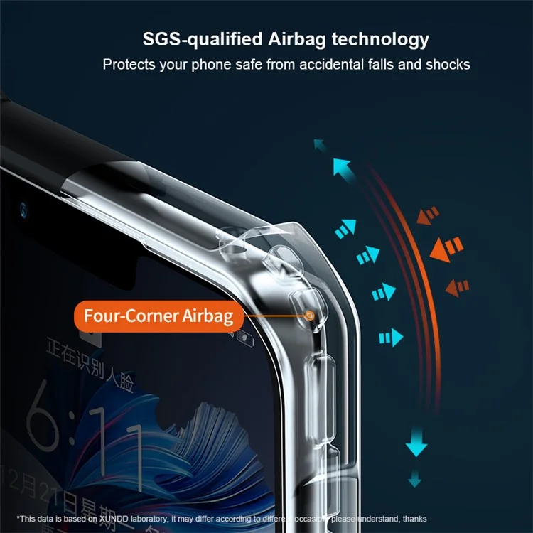 XUNDD Pour Huawei Mate 50 Pro 4G Étuis pour téléphones portables en TPU+acrylique Coque de protection antichoc
