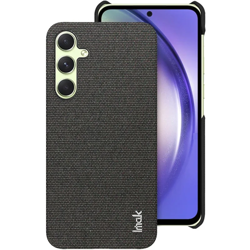 IMAK Ruiyi Series per Samsung Galaxy A55 5G Cover Texture in Tessuto Pelle+PC - Nero