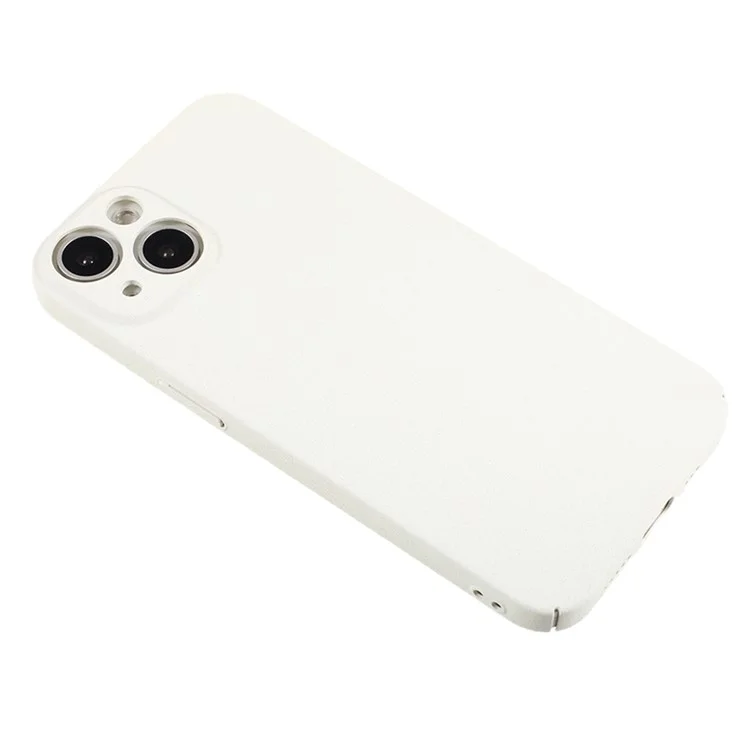 For iPhone 15 Matte Case Hard PC Drop Protection Protective Shell - White