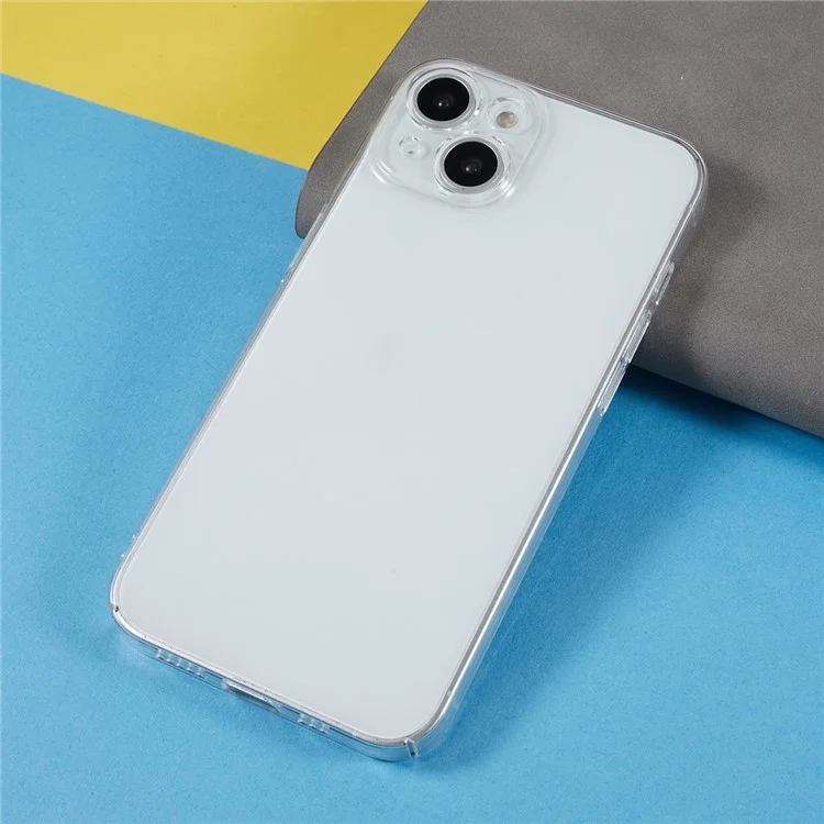 For iPhone 15 Case Hard PC Impact Protection Transparent Phone Cover