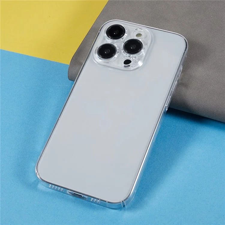 For iPhone 15 Pro Max Case Hard PC Crystal Clear Shockproof Phone Cover