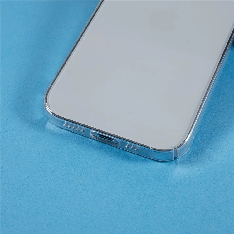 For iPhone 15 Pro Max Case Hard PC Crystal Clear Shockproof Phone Cover