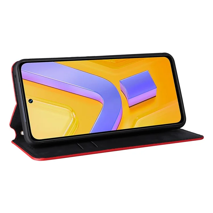 Para vivo Y200e 5G / V40 SE 5G / Y100 5G (Indonesia) / V30 Lite 4G / T3 5G / Y100 4G / V30 SE 5G Funda Funda Teléfono Inteligente Patrón de Rombos - Rojo