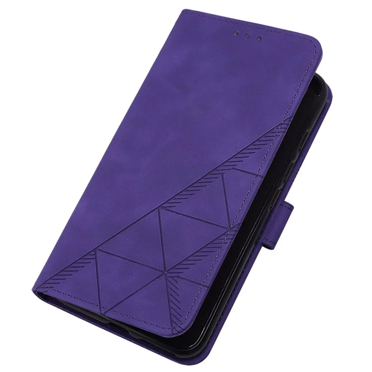 For Xiaomi Redmi Note 13 Pro 5G / Poco X6 5G Leather Case with Hand Strap Wallet Stand Phone Cover - Purple