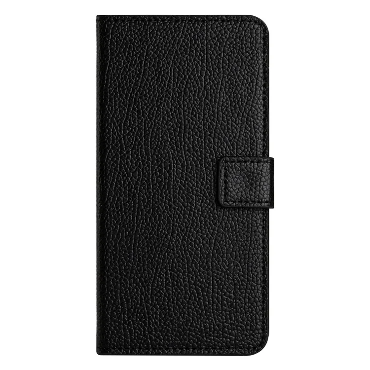 Чехол для мобильного телефона Motorola Moto G24 Power, Litchi Texture PU Leather Stand Wallet - Черный
