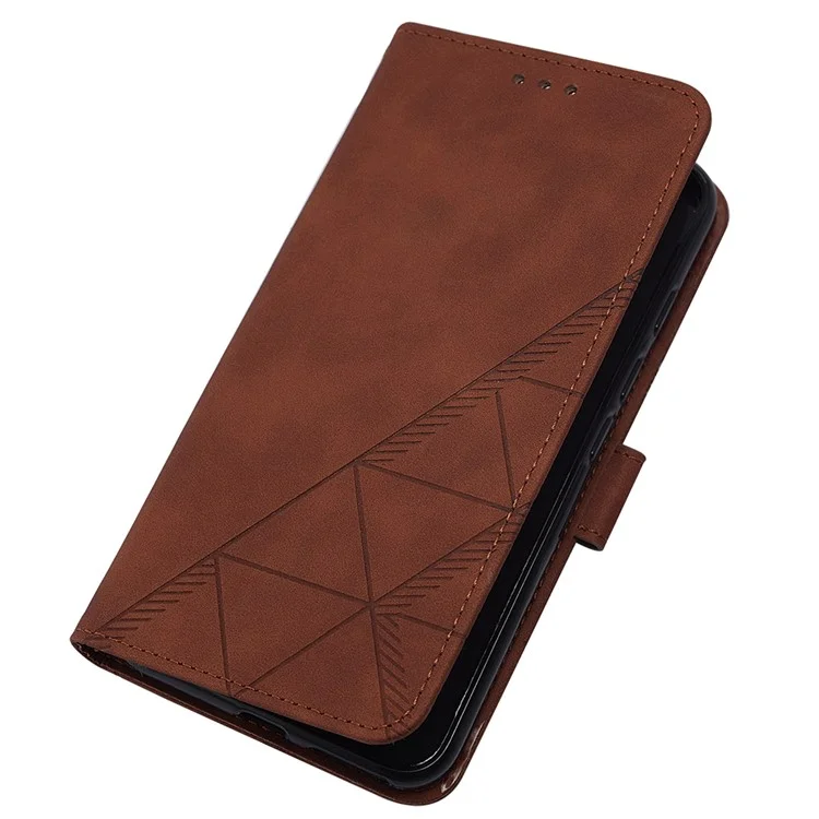 For Oppo Reno11 5G (Global) Leather Case with Shoulder Strap Wallet Stand Phone Cover - Brown