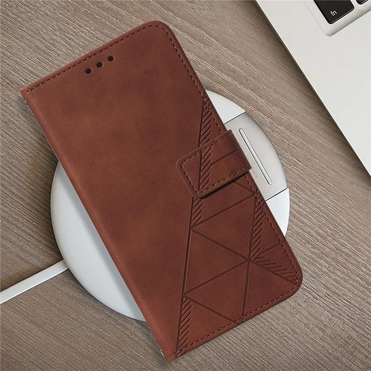 For Oppo Reno11 5G (Global) Leather Case with Shoulder Strap Wallet Stand Phone Cover - Brown