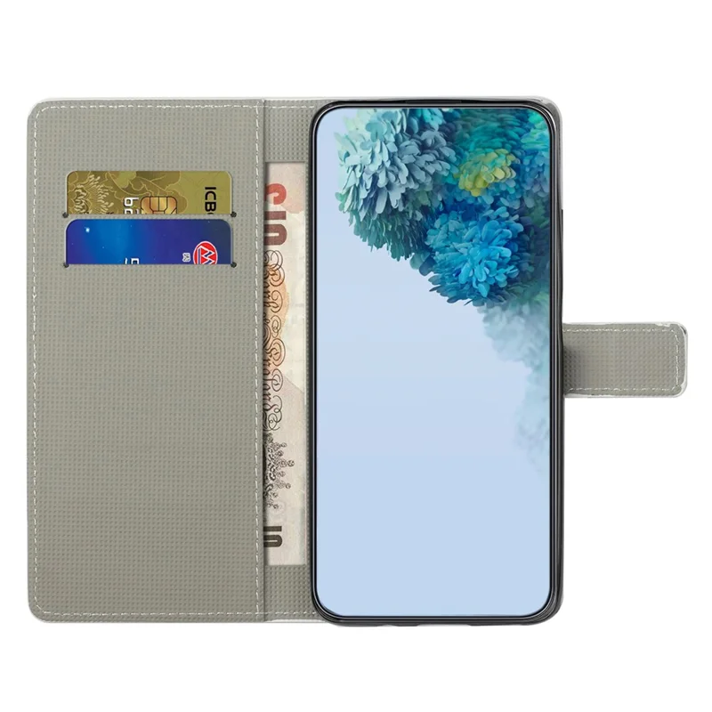For Motorola Moto E14 4G / G04 4G / G04s 4G / G24 4G Cell Phone Cover Pattern Printing Folio PU Leather Phone Case - Iron Tower