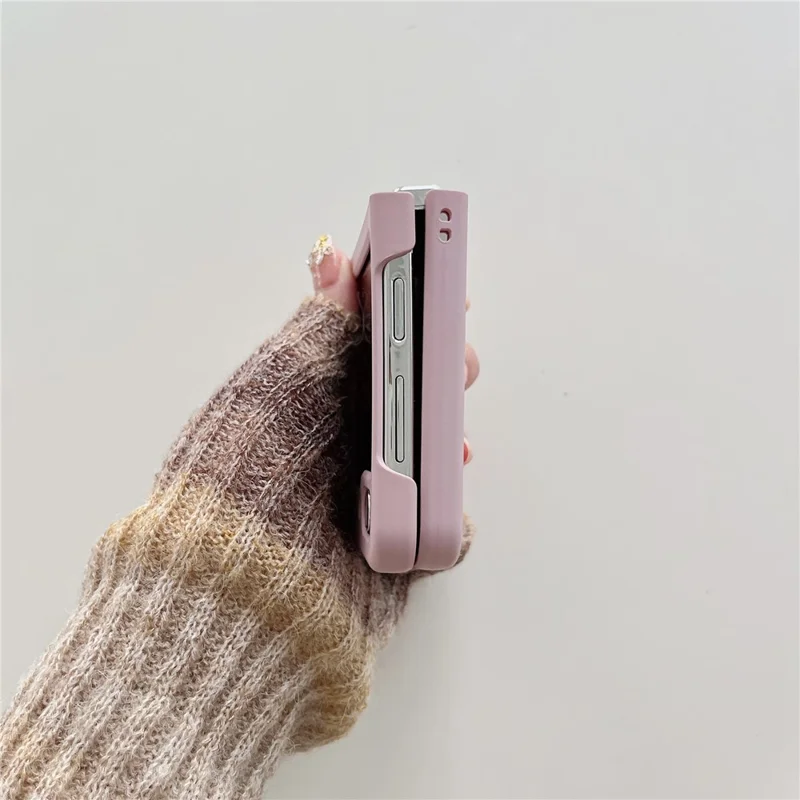 Per Samsung Galaxy Z Flip4 5G Custodia Slim Case Pattern Printing Hard PC Phone Case - Coniglio
