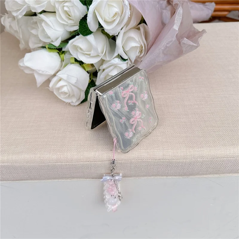 For Samsung Galaxy Z Flip5 5G Case Creative Pattern Printing TPU Back Phone Cover - Floral 2