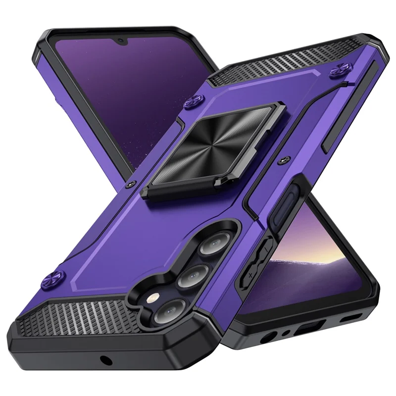 For Samsung Galaxy A05s 4G Kickstand Case Anti-Scratch PC+TPU Phone Cover - Purple