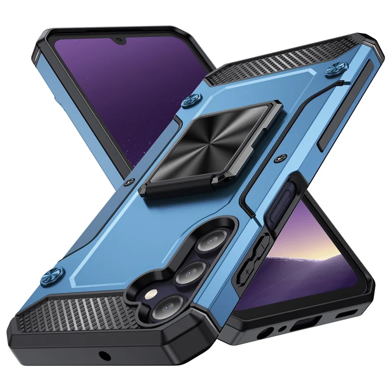 Pour Samsung Galaxy A15 4G / A15 5G Étui PC+TPU Housse de protection pour téléphone - Bleu marine