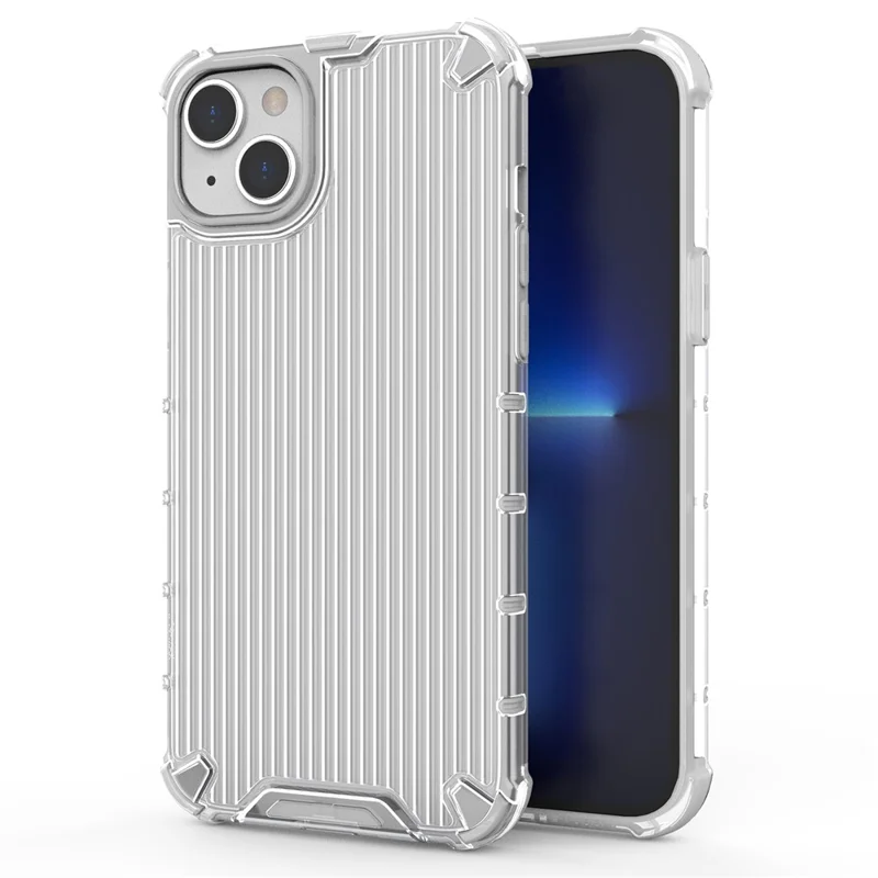 Funda para iPhone 15 Airbag Protección contra caídas PC+TPU Funda de teléfono - Transparente