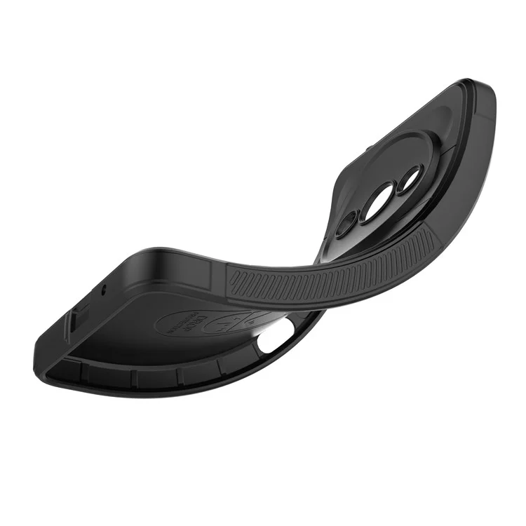 Para Xiaomi Redmi A3 / Poco C61 4G Capa Protetora de Telefone TPU Anti-Deslizante Traseira Robusta - Preto