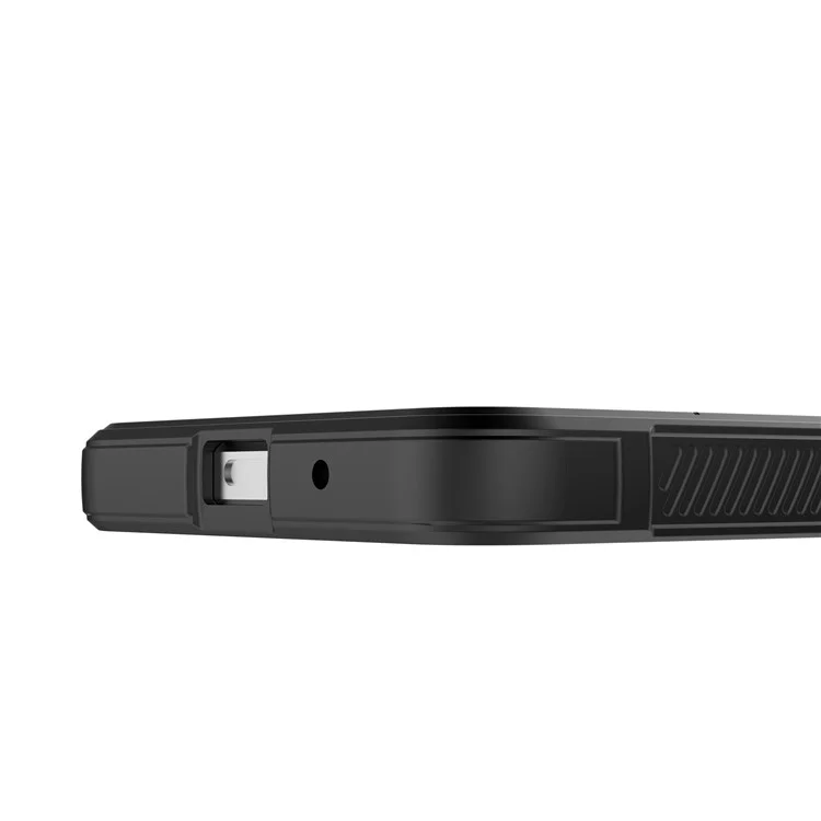 Para Xiaomi Redmi A3 / Poco C61 4G Capa Protetora de Telefone TPU Anti-Deslizante Traseira Robusta - Preto