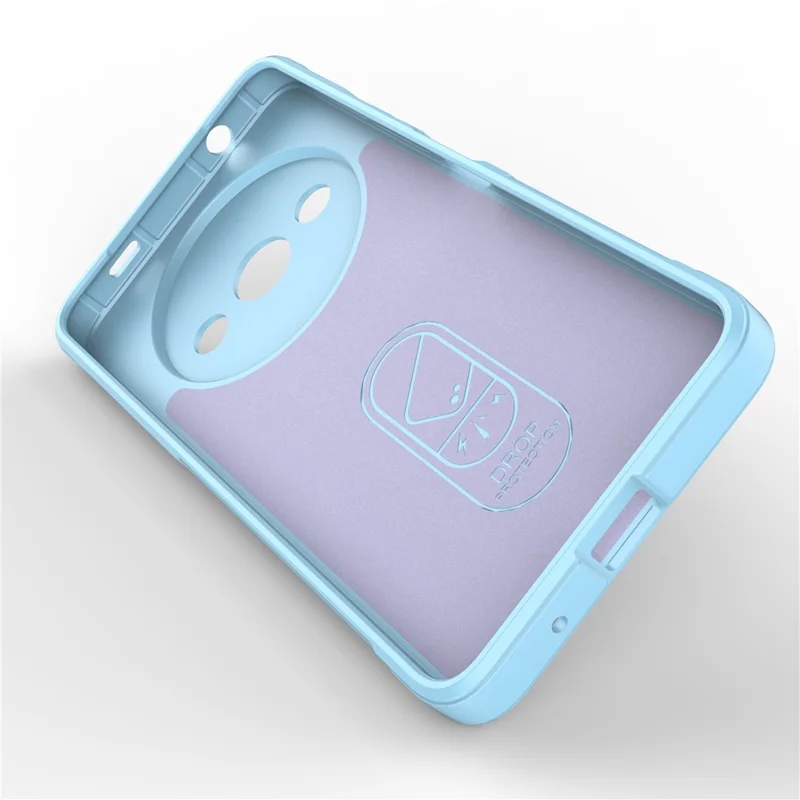 For Xiaomi Redmi A3 / Poco C61 4G Phone Protective Cover TPU Anti-slip Rugged Back Case - Baby Blue