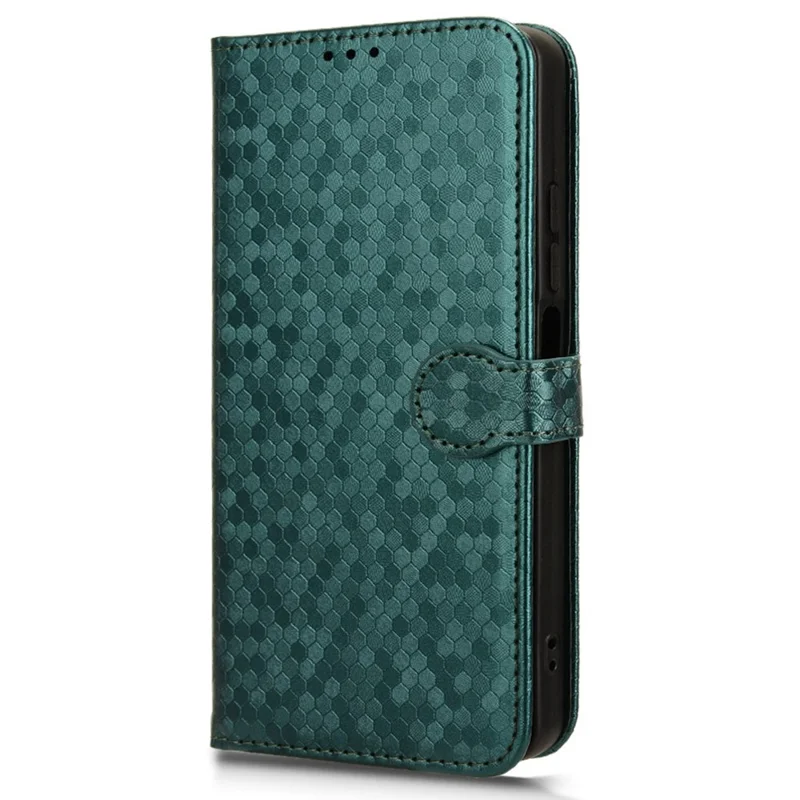 For Xiaomi 14 Ultra Case Dots Imprinted PU Leather Wallet Stand Phone Cover - Green