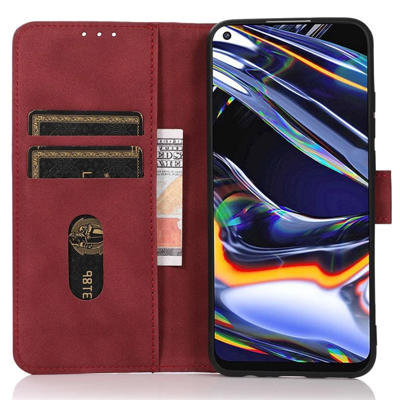 KHAZNEH For Motorola Moto G24 Power Shockproof Leather Case Wallet Stand Cover - Red