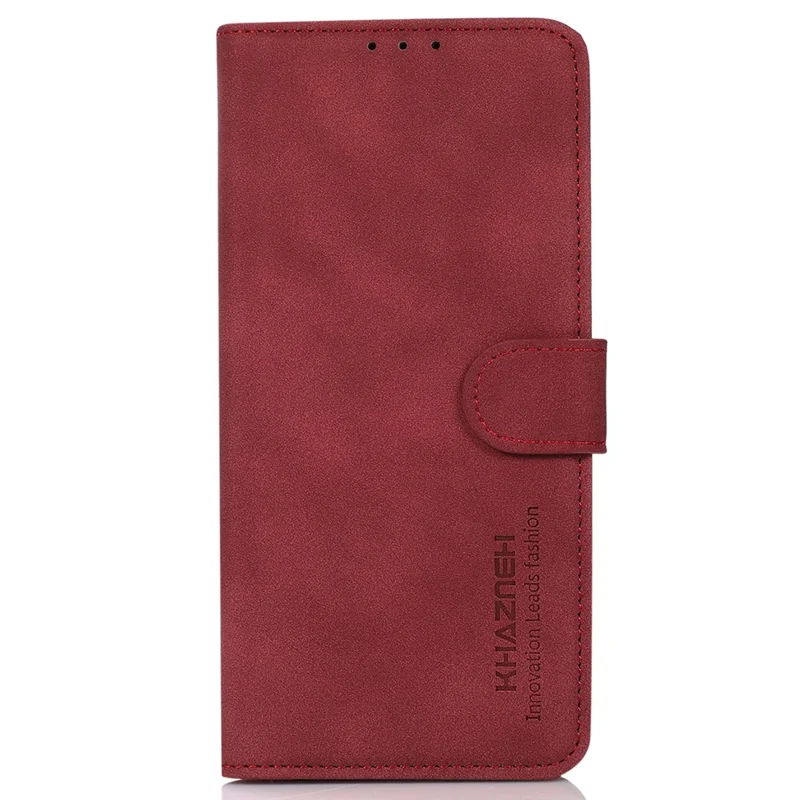 KHAZNEH For Motorola Moto G24 Power Shockproof Leather Case Wallet Stand Cover - Red