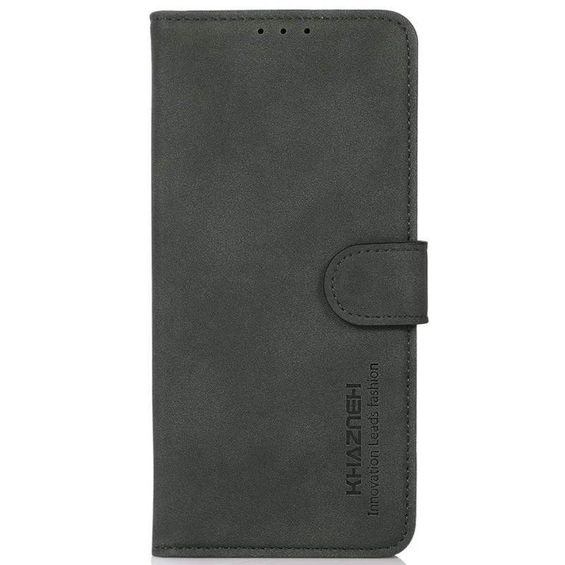 KHAZNEH Für Motorola Moto G24 Power Stoßfeste Lederhülle Brieftasche Stand-Cover - Grün