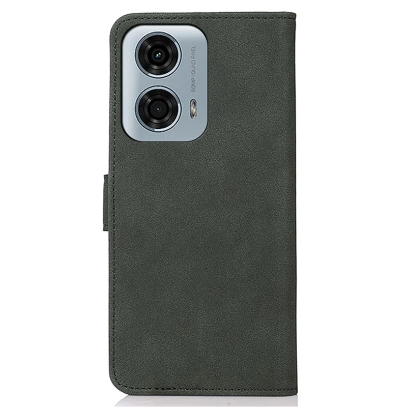 KHAZNEH Für Motorola Moto G24 Power Stoßfeste Lederhülle Brieftasche Stand-Cover - Grün