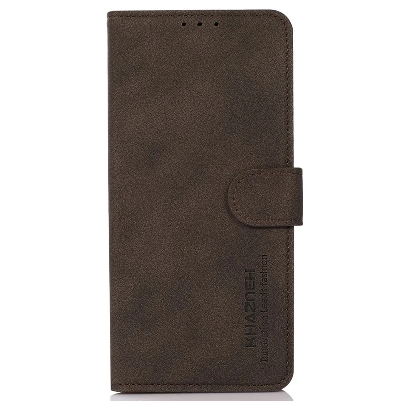 KHAZNEH For Motorola Moto G24 Power Shockproof Leather Case Wallet Stand Cover - Brown