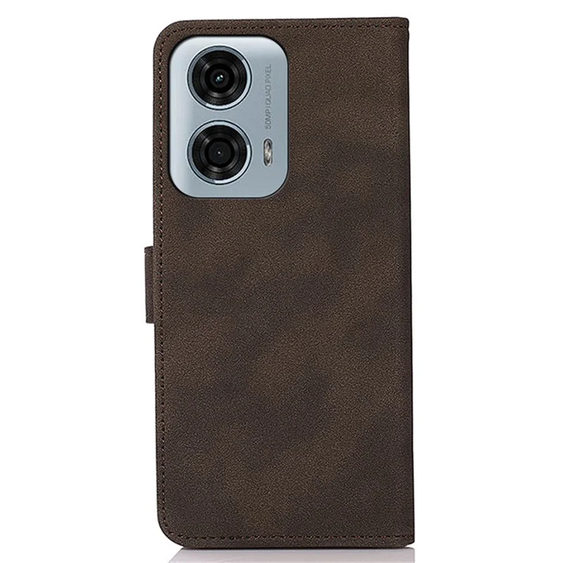 KHAZNEH For Motorola Moto G24 Power Shockproof Leather Case Wallet Stand Cover - Brown