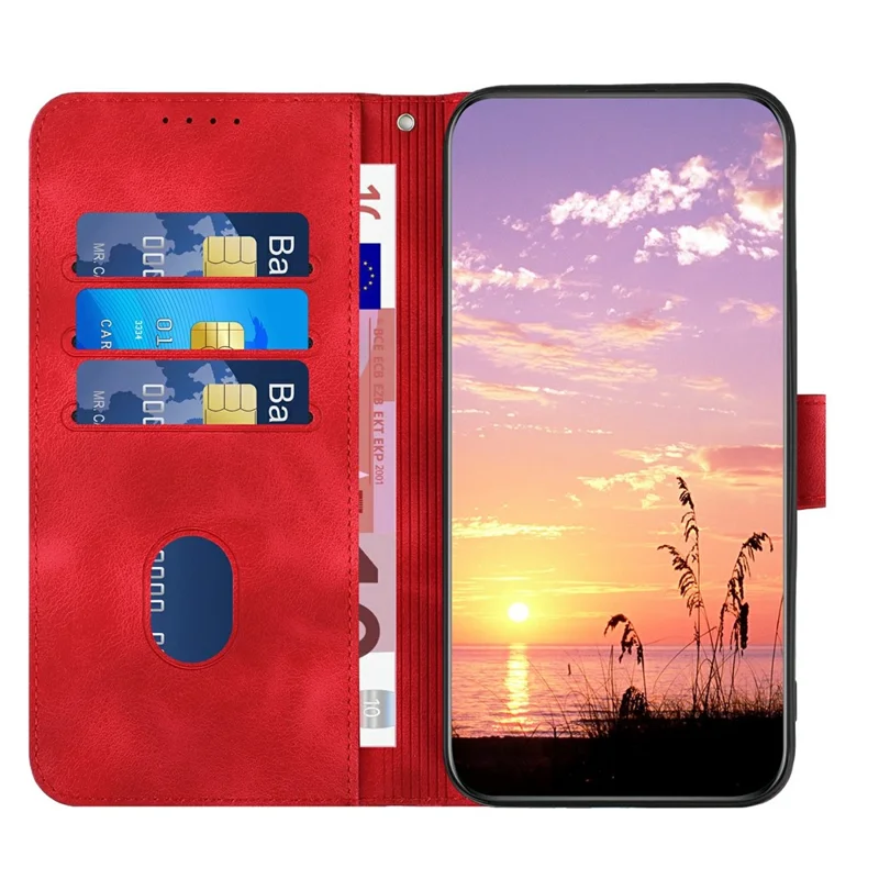 YX0060 For Google Pixel 9 Pro XL Case Elephant Head Pattern Leather Cell Phone Cover - Red