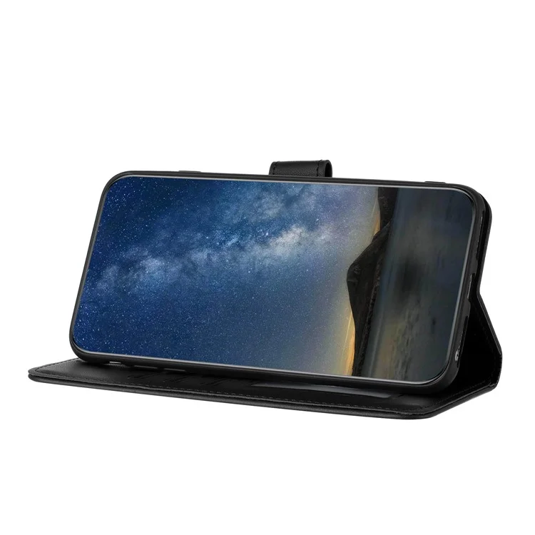 For Xiaomi Redmi Note 13 Pro 4G / Poco M6 Pro 4G Phone Cases Mandala Flower Leather Wallet Mobile Cover with Strap - Black