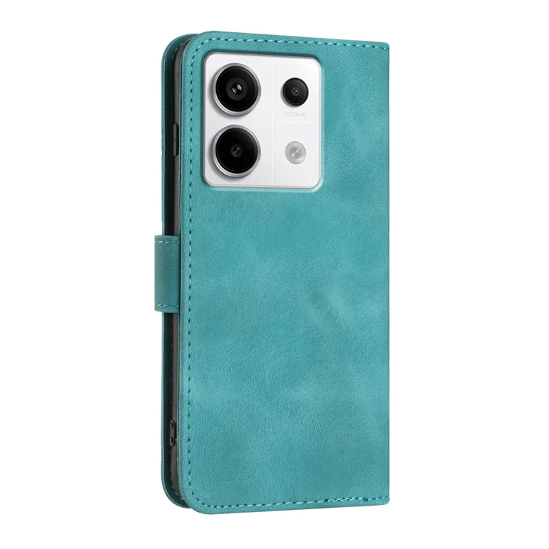 YX0040 For Xiaomi Redmi Note 13 Pro 4G / Poco M6 Pro 4G Case Imprinted Leather Mobile Phone Cover - Baby Blue