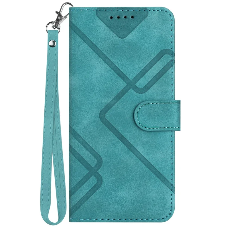 YX0040 For Google Pixel 9 / Pixel 9 Pro Imprinted Case Leather Stand Shockproof Smart Phone Cover - Baby Blue