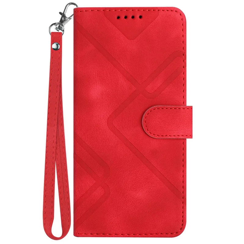 YX0040 For Google Pixel 9 / Pixel 9 Pro Imprinted Case Leather Stand Shockproof Smart Phone Cover - Red