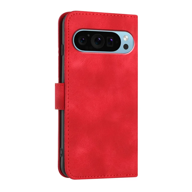 YX0040 For Google Pixel 9 / Pixel 9 Pro Imprinted Case Leather Stand Shockproof Smart Phone Cover - Red