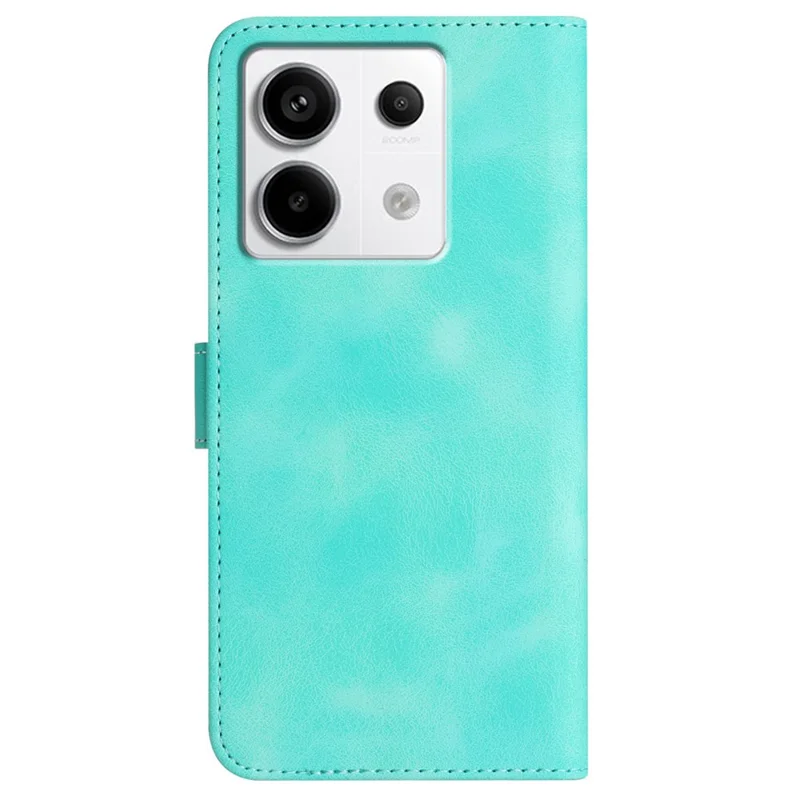 YX003 For Xiaomi Redmi Note 13 Pro 4G / Poco M6 Pro 4G Wallet Case Imprinted Leather Phone Cover with Stand - Baby Blue