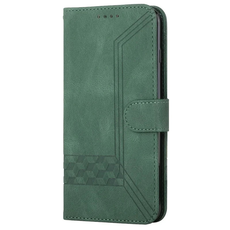 YX0010 Series Phone Stand Case for Google Pixel 9 / Pixel 9 Pro PU Leather Cell Phone Cover PU Leather Wallet - Blackish Green