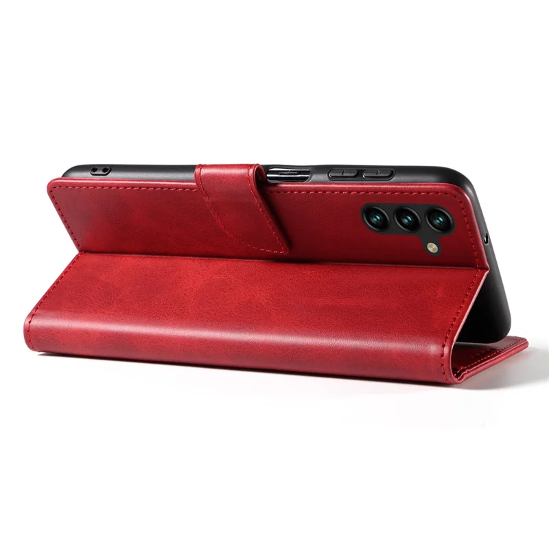 For Samsung Galaxy A15 4G / A15 5G Leather Cover Flip Stand Wallet Phone Case - Red