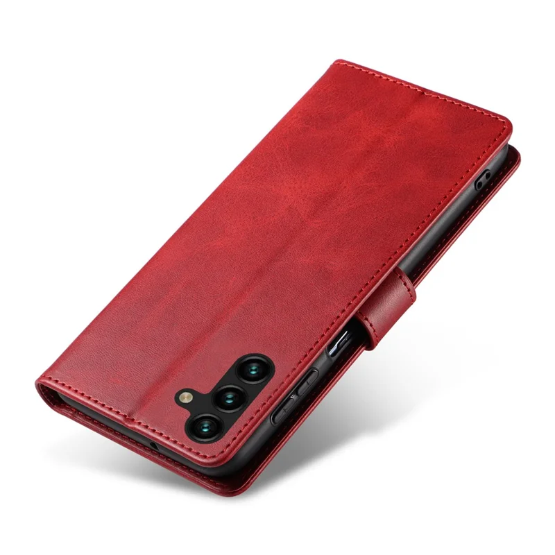 For Samsung Galaxy A15 4G / A15 5G Leather Cover Flip Stand Wallet Phone Case - Red
