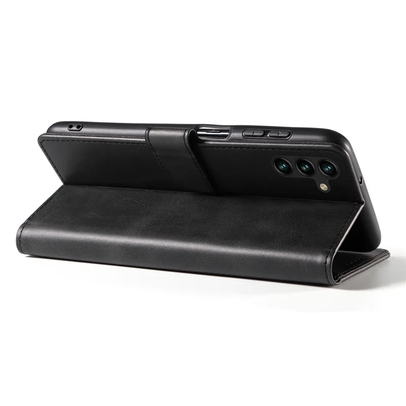 For Samsung Galaxy A55 5G Phone Cover Flip Stand Bump Proof Leather Case - Black