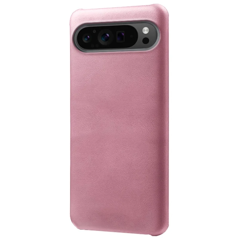 For Google Pixel 9 Pro XL Calf Texture Case PU Leather+PC Mobile Phone Cover - Rose Gold