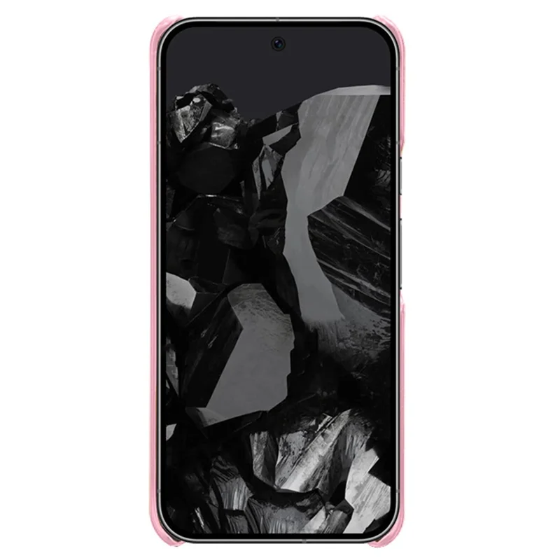 For Google Pixel 9 Pro XL Calf Texture Case PU Leather+PC Mobile Phone Cover - Rose Gold
