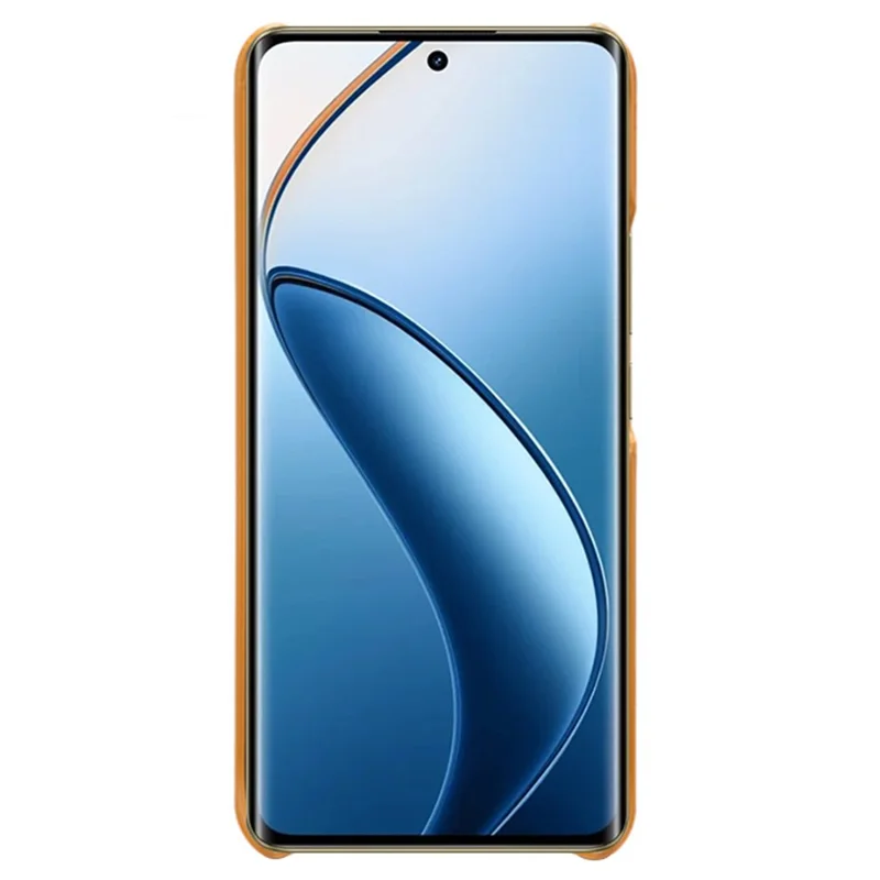Phone Case for Realme 12 Pro 5G / 12 Pro+ 5G Shell Leather+PC Dual Card Slots Back Cover - Orange