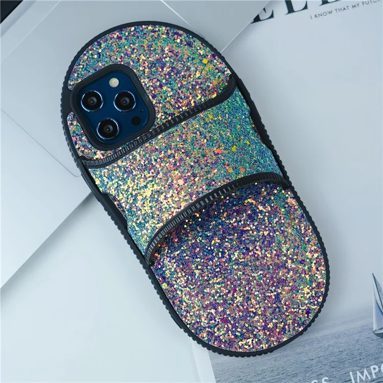 For iPhone 14 Pro Kickstand Case Slipper Style Anti-Drop TPU Phone Cover - Green