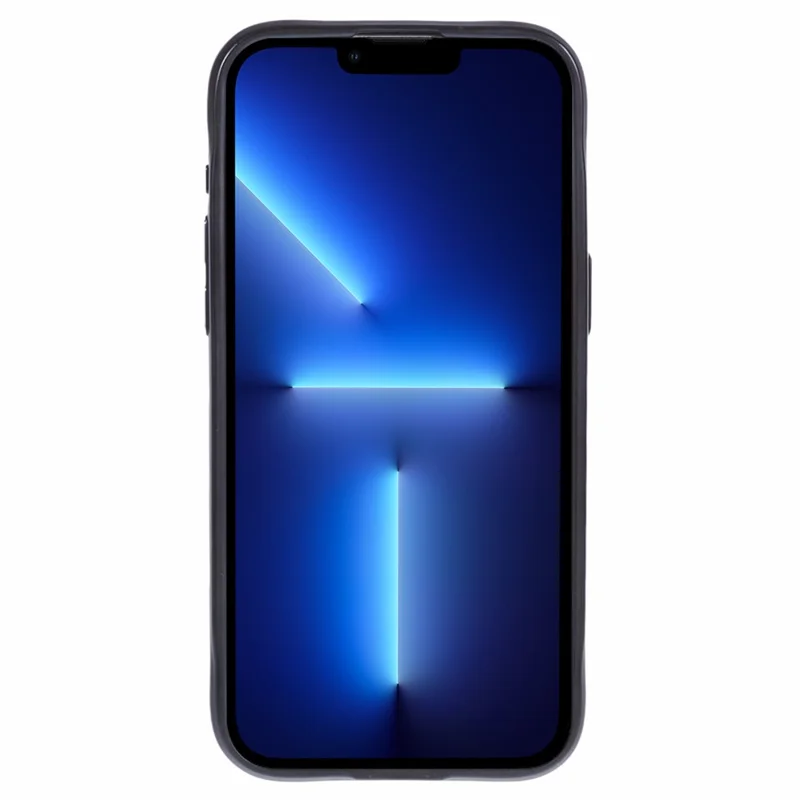 JJ3 Series for iPhone 13 Pro Max Magnetic Case TPU+Acrylic Electroplating Phone Cover - Black