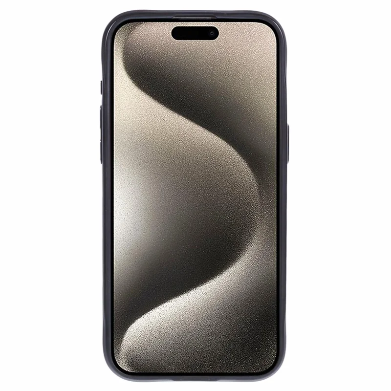 JJ3 Series for iPhone 15 Pro Max Case Electroplating TPU+Acrylic Magnetic Phone Cover - Black