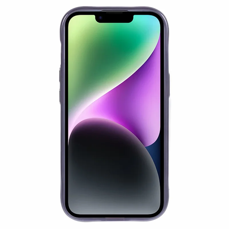 JJ3 Series for iPhone 14 Magnetic Case Electroplated Edge TPU+Acrylic Protective Phone Cover - Purple