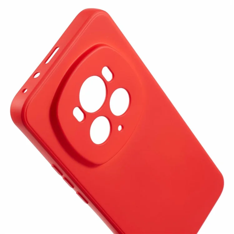 For Honor Magic6 Pro 5G Case Flexible TPU Fiber Lining Phone Cover (Precise Lens Cutout) - Rot